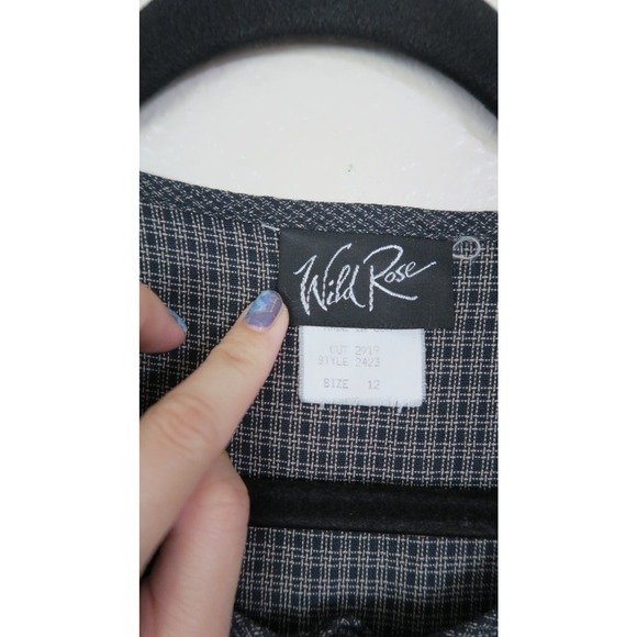 Wild Rose‎ Vintage Women's Tie Neck Layered Lagenlook Blouse. Size 12 - Picture 8 of 9